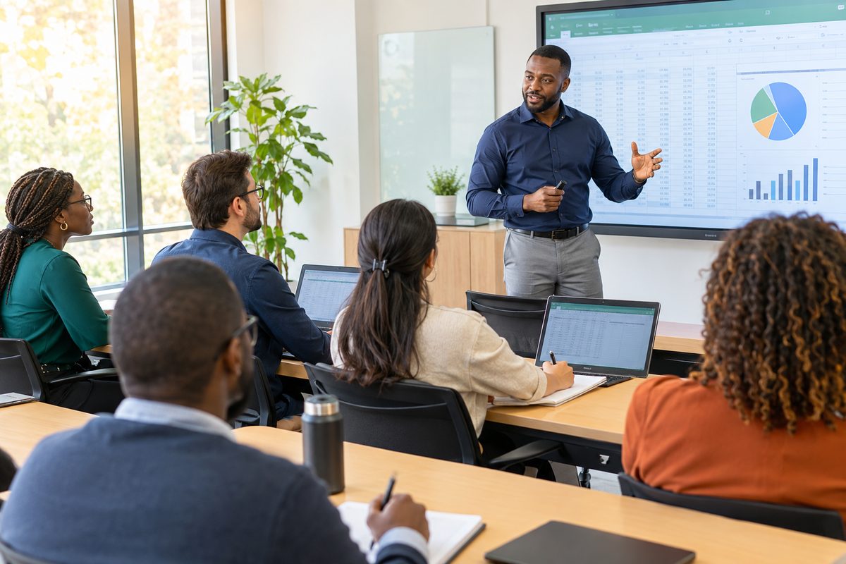 Session de formation en comptabilité et Excel animée par AIC Formation